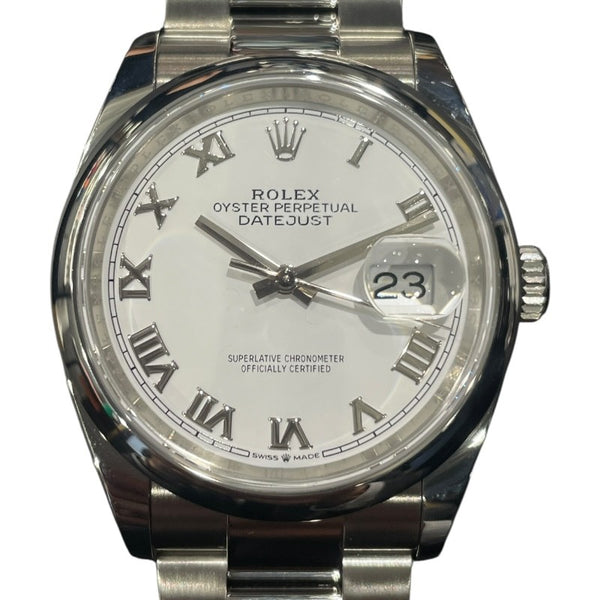 ロレックス ROLEX デイトジャスト36 126200 ホワイト SS メンズ 腕時計