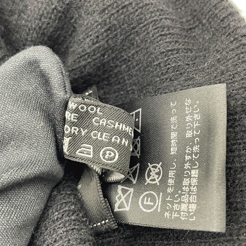 シャネル CHANEL カシミヤ混ロゴニットキャップ ブラック ウール レディース その他ファッション雑貨