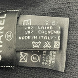 シャネル CHANEL カシミヤ混ロゴニットキャップ ブラック ウール レディース その他ファッション雑貨