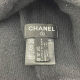 シャネル CHANEL カシミヤ混ロゴニットキャップ ブラック ウール レディース その他ファッション雑貨