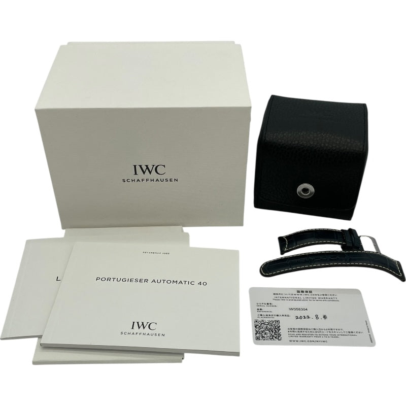 インターナショナルウォッチカンパニー IWC ポルトギーゼ IW358304 シルバー SS 自動巻き メンズ 腕時計