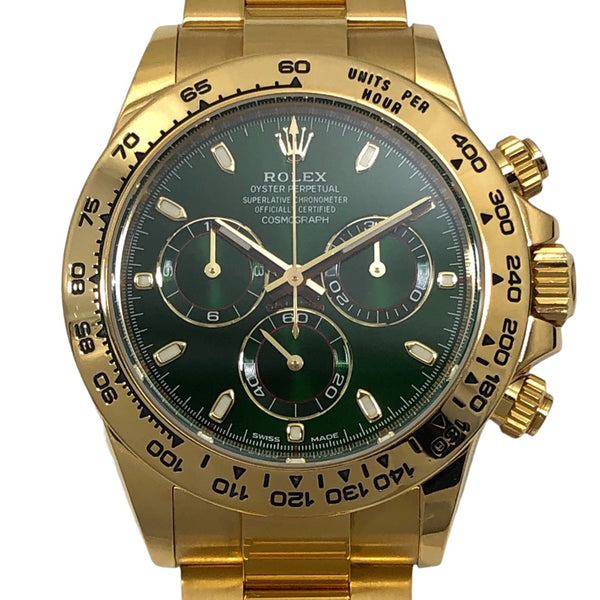 ロレックス ROLEX コスモグラフ・デイトナ ランダムシリアル 116508 グリーン K18YG メンズ 腕時計