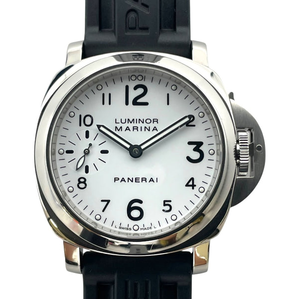 パネライ PANERAI ルミノール マリーナ PAM00113 ホワイト SS 自動巻き メンズ 腕時計
