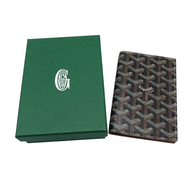 ゴヤール GOYARD グルネルパスポートケース ブラック PVC/レザー ユニセックス パスケース