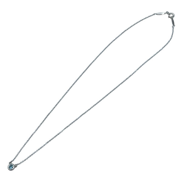 ティファニー TIFFANY＆CO カラーバイザヤード ネックレス アクアマリン シルバー Ag925 アクアマリン ジュエリー