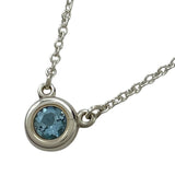 ティファニー TIFFANY＆CO カラーバイザヤード ネックレス アクアマリン シルバー Ag925 アクアマリン ジュエリー