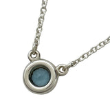 ティファニー TIFFANY＆CO カラーバイザヤード ネックレス アクアマリン シルバー Ag925 アクアマリン ジュエリー