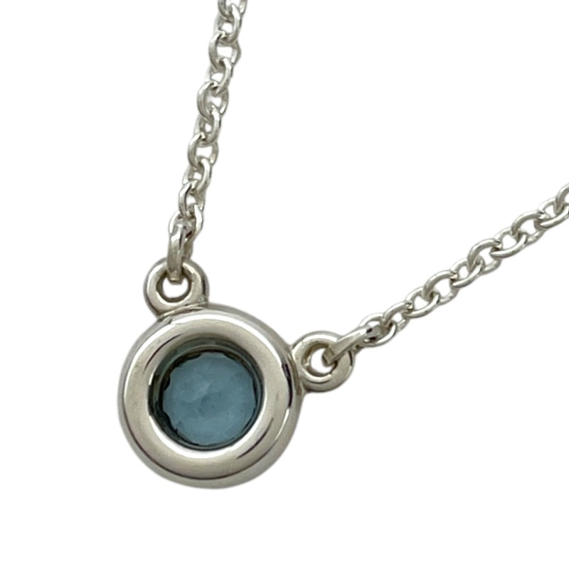 ティファニー TIFFANY＆CO カラーバイザヤード ネックレス アクアマリン シルバー Ag925 アクアマリン ジュエリー
