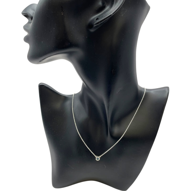 ティファニー TIFFANY＆CO カラーバイザヤード ネックレス アクアマリン シルバー Ag925 アクアマリン ジュエリー