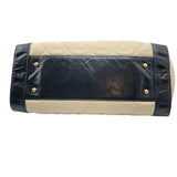 シャネル CHANEL マトラッセ2WAYトート ベージュ・ブラック×GD金具 ラム レディース トートバッグ