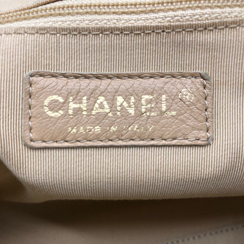 シャネル CHANEL マトラッセ2WAYトート ベージュ・ブラック×GD金具 ラム レディース トートバッグ