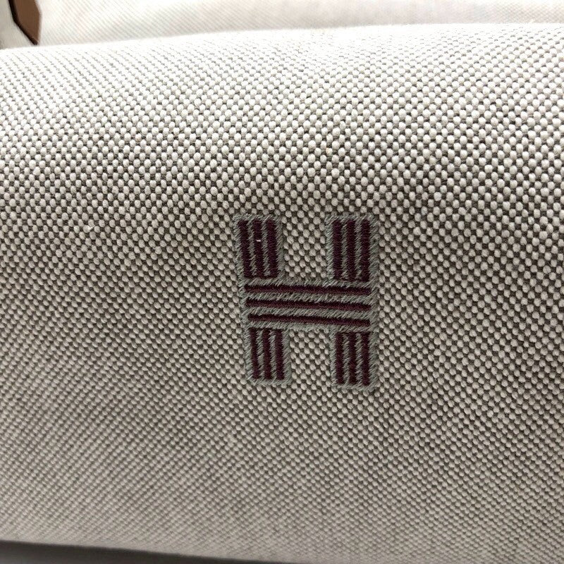 エルメス HERMES ブリッドアブラックGM　ジグザク ルージュアッシュ キャンバス ユニセックス ハンドバッグ