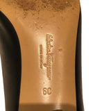 サルヴァトーレ・フェラガモ Salvatore Ferragamo ｳﾞｧﾗﾘﾎﾞﾝﾋｰﾙﾊﾟﾝﾌﾟｽ 30391 ブラック ﾚｻﾞｰ レディース パンプス