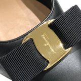 サルヴァトーレ・フェラガモ Salvatore Ferragamo ｳﾞｧﾗﾘﾎﾞﾝﾋｰﾙﾊﾟﾝﾌﾟｽ 30391 ブラック ﾚｻﾞｰ レディース パンプス
