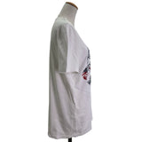 モンクレール MONCLER MAGLIA Tシャツ ホワイト コットン レディース 半袖Ｔシャツ