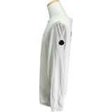 モンクレール MONCLER ロゴプリント長袖カットソー アイボリー コットン メンズ 半袖Ｔシャツ