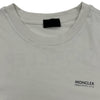 モンクレール MONCLER ロゴプリント長袖カットソー アイボリー コットン メンズ 半袖Ｔシャツ