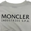 モンクレール MONCLER ロゴプリント長袖カットソー アイボリー コットン メンズ 半袖Ｔシャツ
