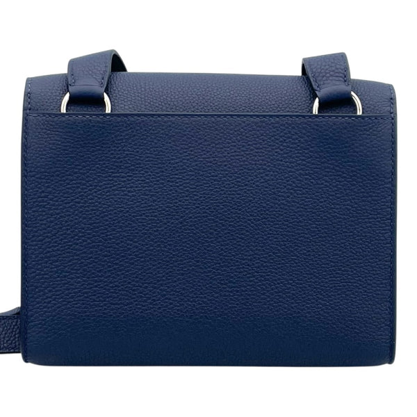 エルメス HERMES サックアデベッシュ21 B刻 ブルーサフィール SV金具 トゴ レディース ショルダーバッグ