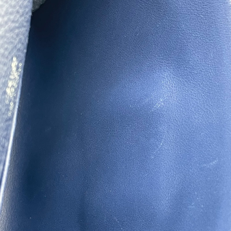 エルメス HERMES サックアデベッシュ21 B刻 ブルーサフィール SV金具 トゴ レディース ショルダーバッグ