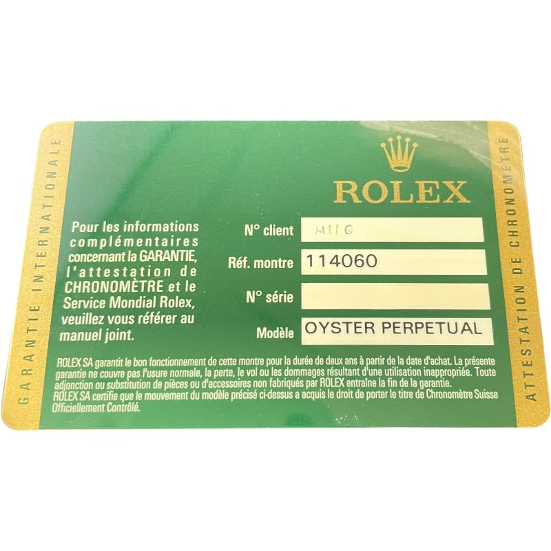 ロレックス ROLEX サブマリーナ・ノンデイト 114060 ブラック SS メンズ 腕時計