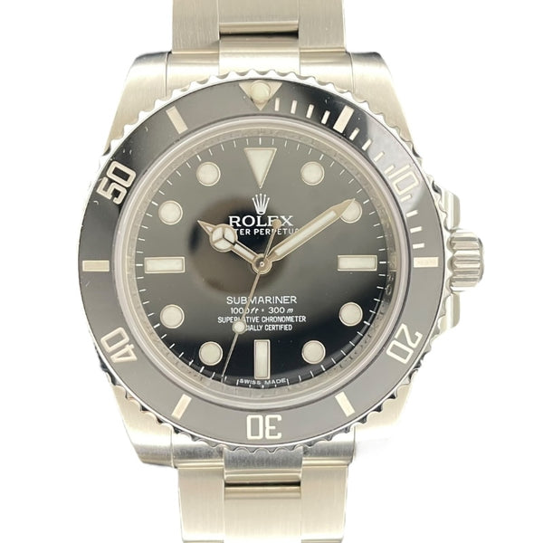 ロレックス ROLEX サブマリーナ・ノンデイト 114060 ブラック SS メンズ 腕時計