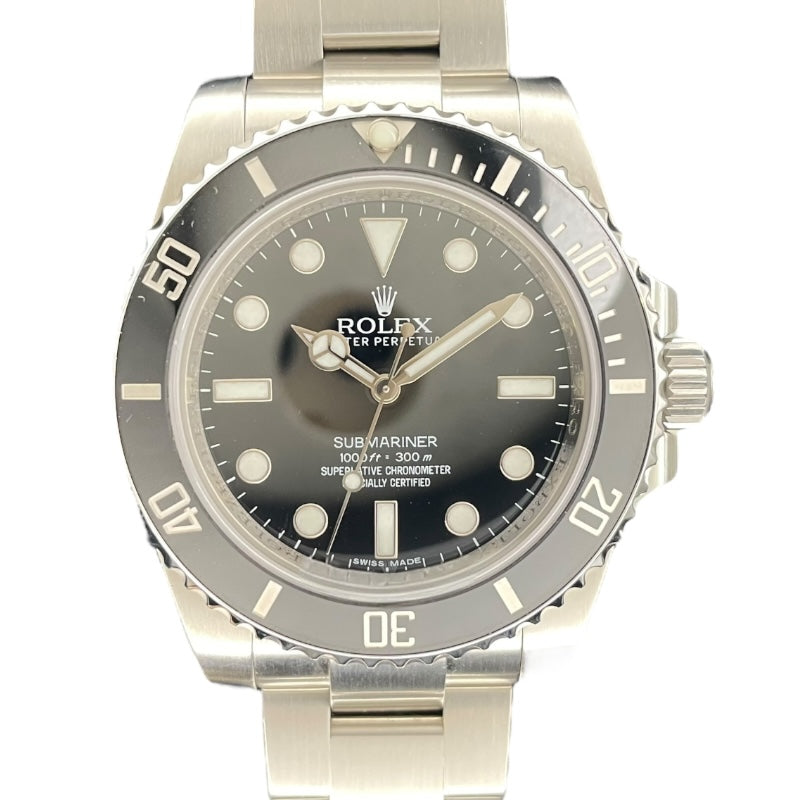 ロレックス ROLEX サブマリーナ・ノンデイト 114060 ブラック SS メンズ 腕時計