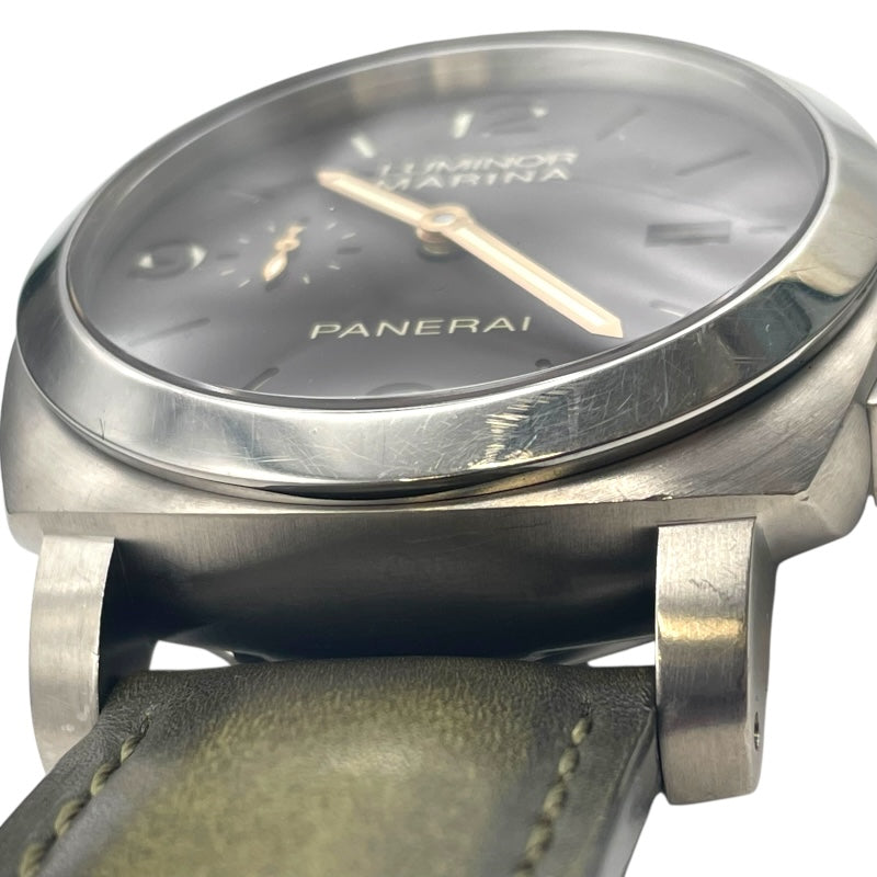 パネライ PANERAI ルミノールマリーナ 1950 PAM00351 グレー SS メンズ 腕時計