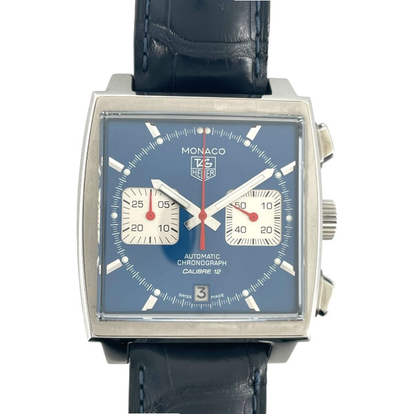 タグ・ホイヤー TAG HEUER モナコ キャリバー12 スティーブ・マックイーン CAW2111.FC6183 ブルー SS メンズ 腕時計