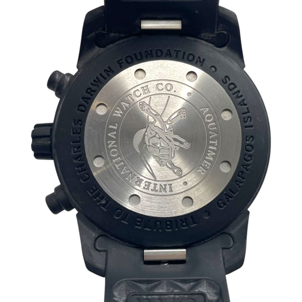 インターナショナルウォッチカンパニー IWC アクアタイマー クロノグラス ガラパゴスアイランド IW376705 ブラック SS/マットブラックラバー加工 メンズ 腕時計