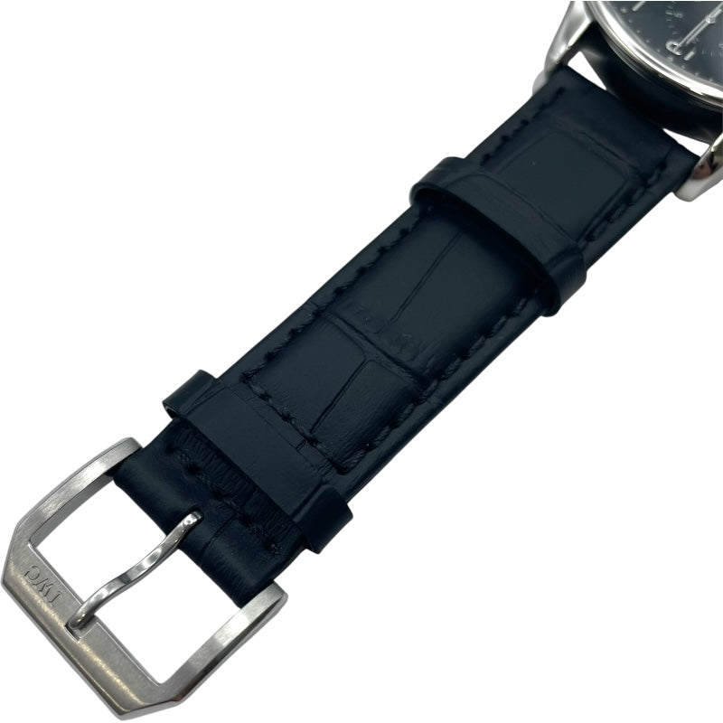 インターナショナルウォッチカンパニー IWC ポルトギーゼ クロノグラフ オートマティック IW371438 ブラック SS メンズ 腕時計
