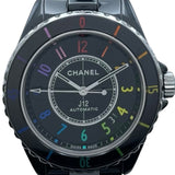 シャネル CHANEL J12 エレクトロキャリバー12.1 38ｍｍ H7122 ブラック セラミック メンズ 腕時計