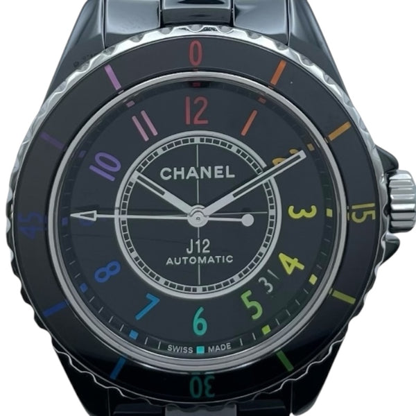 シャネル CHANEL J12 エレクトロキャリバー12.1 38ｍｍ H7122 ブラック セラミック メンズ 腕時計