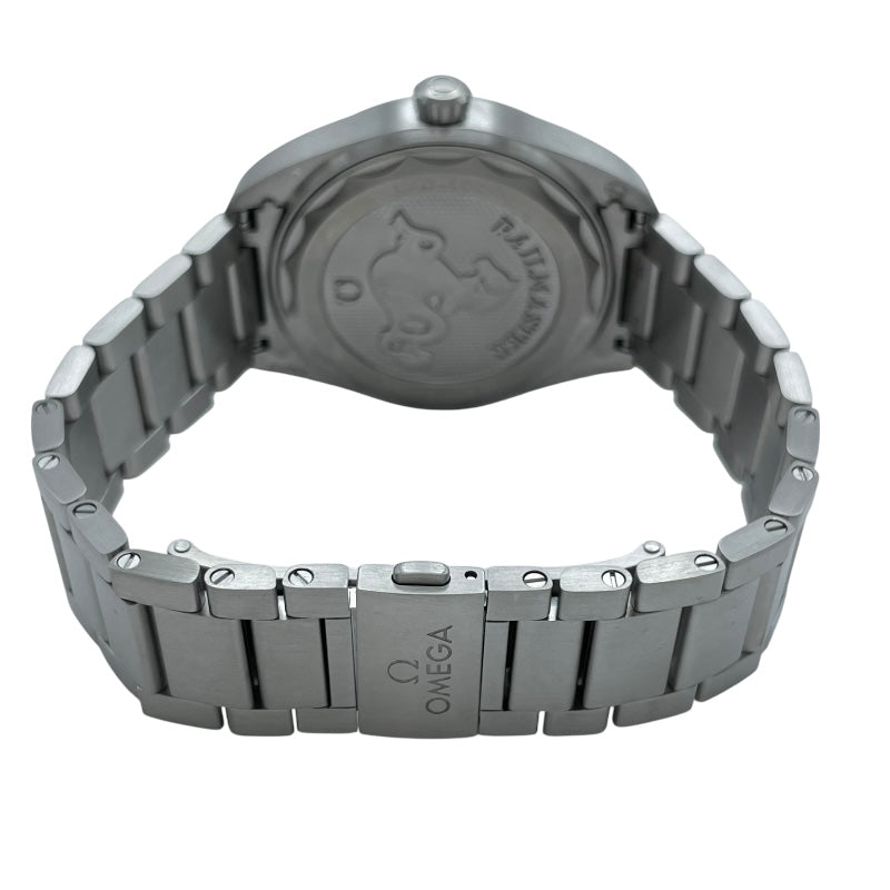 オメガ OMEGA シーマスター レイルマスター コーアクシャル マスタークロノメーター 220.10.40.20.01.001 ブラック SS メンズ 腕時計