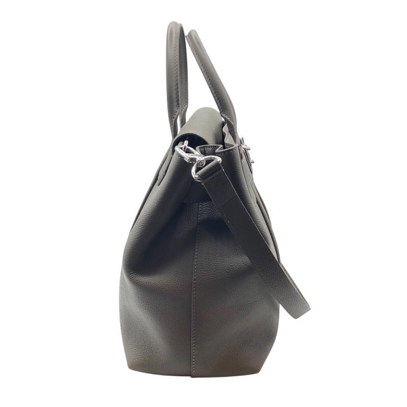 ルイ・ヴィトン LOUIS VUITTON ジョルジュトートMM M23154 カーキ カーフレザー メンズ ショルダーバッグ