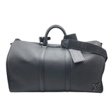 ルイ・ヴィトン LOUIS VUITTON キーポル･バンドリエール 50 M21420 ノワール アエログラム･レザー メンズ ボストンバッグ