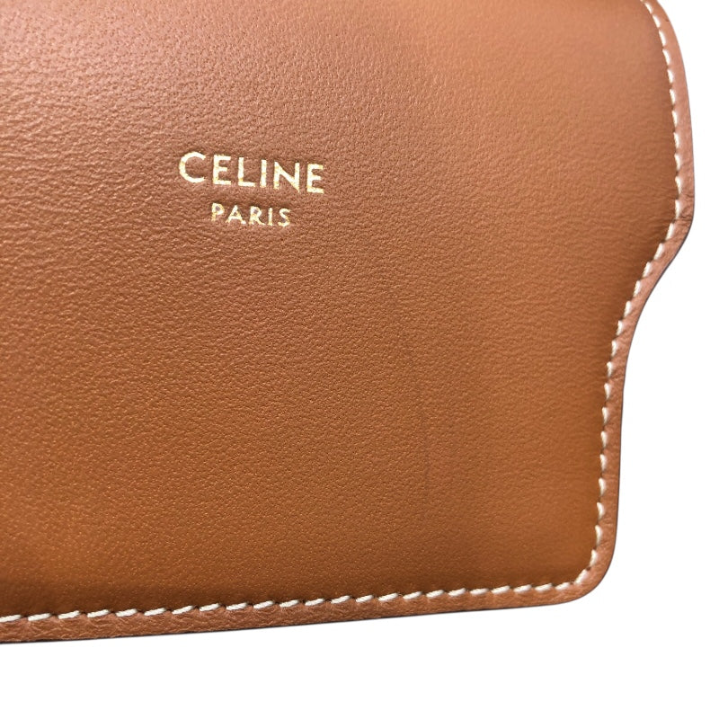 セリーヌ CELINE モバイルポーチ 10G332CQD.01TA ホワイト トリオンフキャンバ/レザー レディース ショルダーバッグ