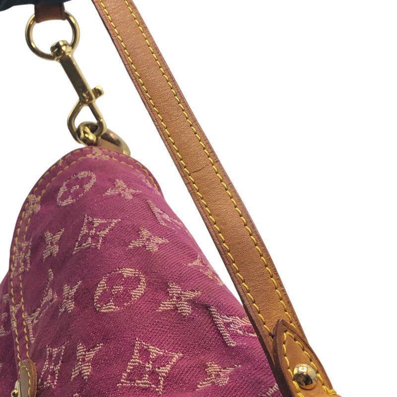 ルイ・ヴィトン LOUIS VUITTON ミニ プリーティ M95216 フューシャ モノグラム・デニム レディース ハンドバッグ