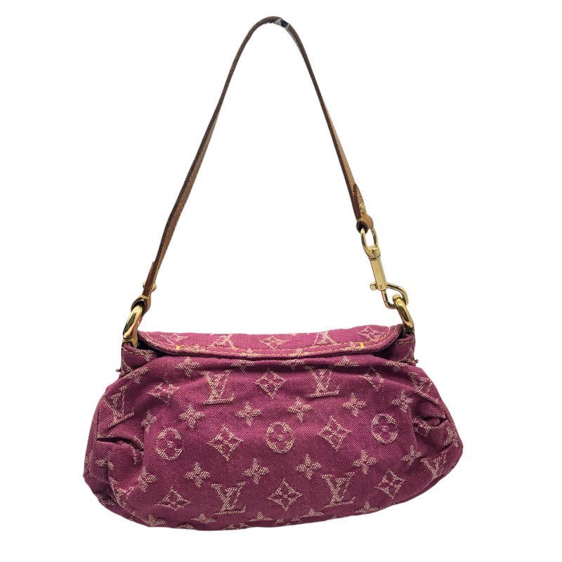 ルイ・ヴィトン LOUIS VUITTON ミニ プリーティ M95216 フューシャ モノグラム・デニム レディース ハンドバッグ
