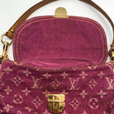 ルイ・ヴィトン LOUIS VUITTON ミニ プリーティ M95216 フューシャ モノグラム・デニム レディース ハンドバッグ