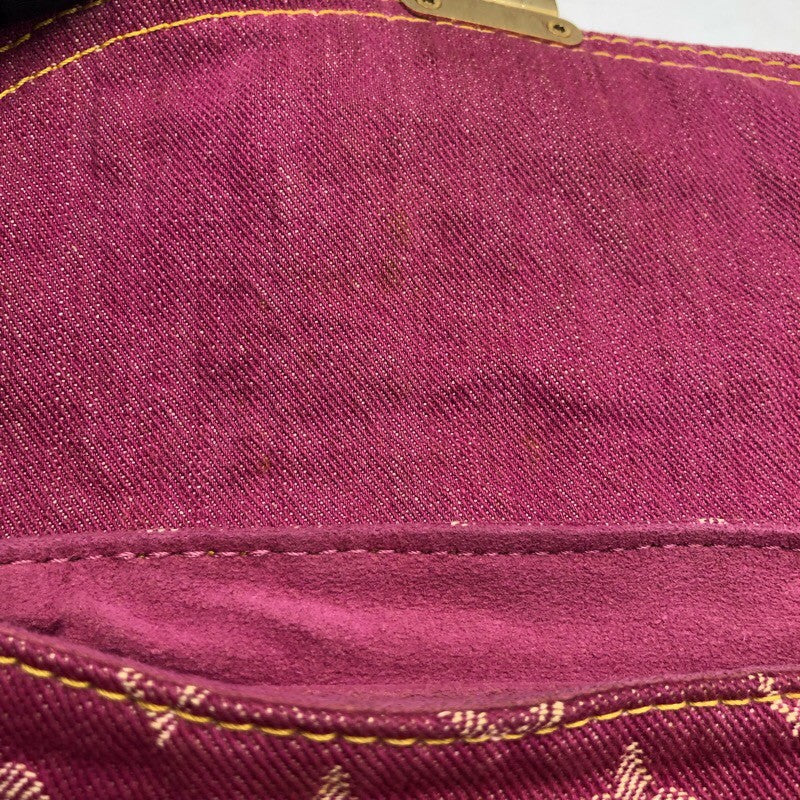ルイ・ヴィトン LOUIS VUITTON ミニ プリーティ M95216 フューシャ モノグラム・デニム レディース ハンドバッグ