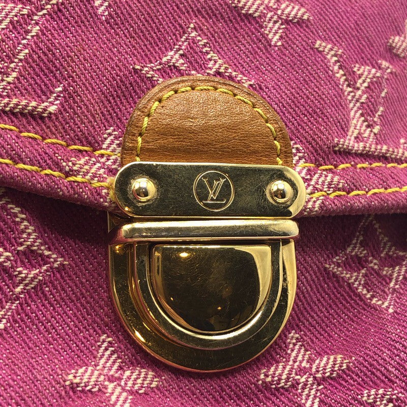 ルイ・ヴィトン LOUIS VUITTON ミニ プリーティ M95216 フューシャ モノグラム・デニム レディース ハンドバッグ