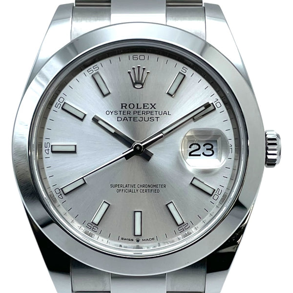 ロレックス ROLEX デイトジャスト 41 126300 シルバー SS 自動巻き メンズ 腕時計