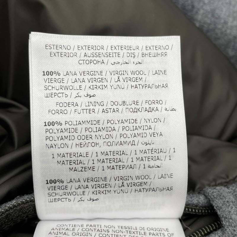 モンクレール MONCLER LIORAN　ダウンジャケット C20914189805 549H6 グレー ウール メンズ ダウンジャケット