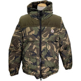 モンクレール MONCLER MEAKAN ダウンジャケット H20911A00223 カーキ ナイロン メンズ ダウンジャケット