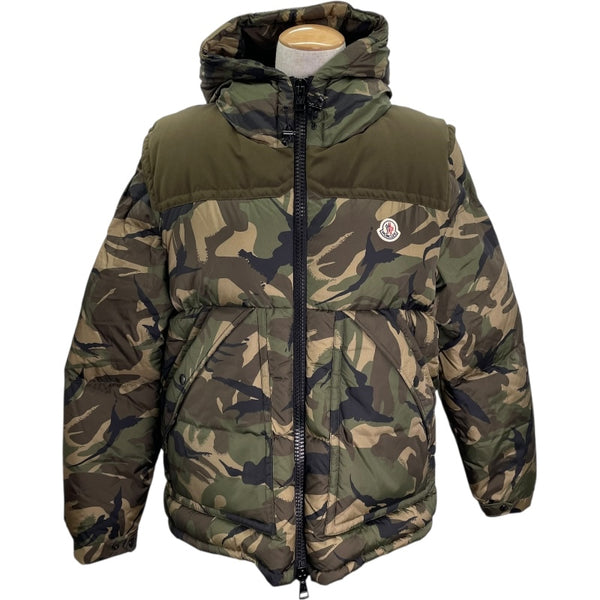 モンクレール MONCLER MEAKAN ダウンジャケット H20911A00223 カーキ ナイロン メンズ ダウンジャケット