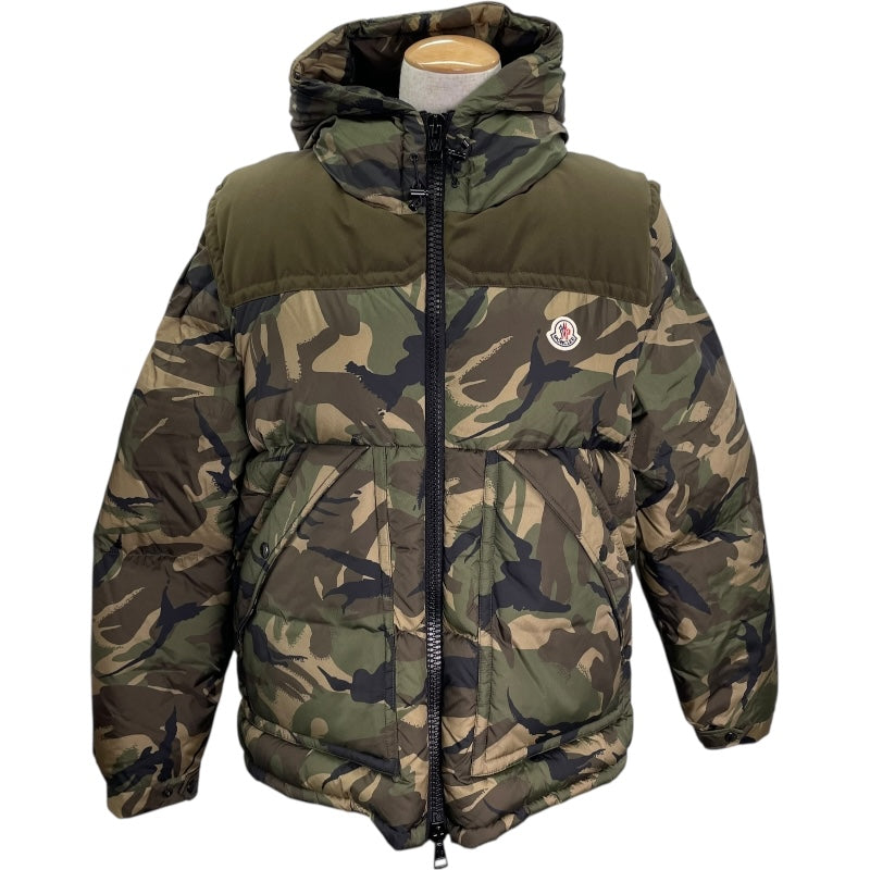 モンクレール MONCLER MEAKAN ダウンジャケット H20911A00223 カーキ ナイロン メンズ ダウンジャケット