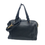 ロエベ LOEWE フスタ25 31627.F27 ブラック レザー レディース ハンドバッグ