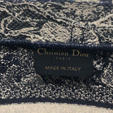 クリスチャン・ディオール Christian Dior ブックトート ネイビー/ホワイト キャンバス レディース ハンドバッグ