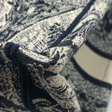 クリスチャン・ディオール Christian Dior ブックトート ネイビー/ホワイト キャンバス レディース ハンドバッグ